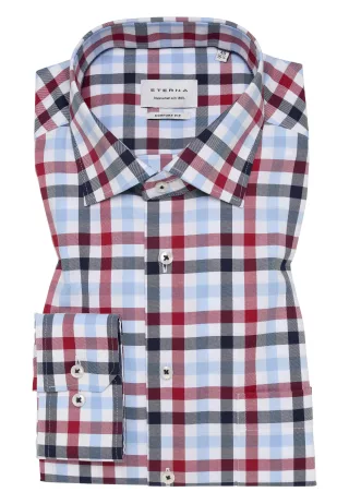 ETERNA - Hemd Twill Langarm rot - Gr. - 46/Langarm - 65cm