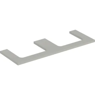 Geberit ONE Waschtisch-Platte, Ausschnitt links und rechts, für Aufsatzwaschtisch 505286007