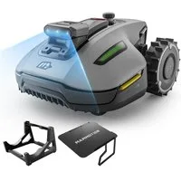 Mammotion Rasenmähroboter YUKA Mini 2 Mähroboter ohne Begrenzungsdraht, bis 800 m² Rasenfläche, (mit Garage, Waschständer), KI-Vision Hinderniserkennung, DropMow, Auto-Mehrzonen-Kartierung, APP