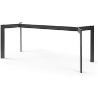 en.casa Tischgestell, »Verg« Stahl höhenverstellbar 140 x 70 x 72 cm Schwarz