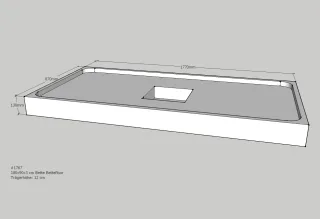 Neuesbad Wannenträger für Bette Floor 1800x900 SD22847