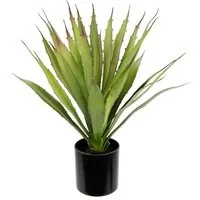 Kunstpflanze Künstliche Agave Aloe Vera im Topf Kunstpflanze, I.GE.A., Höhe 38 cm, Kaktus Kakteen