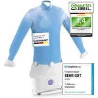 CLEANmaxx Bügelsystem automatischer Hemdenbügler mit Dampffunktion, 1800 W, Innovativer Bügler für Hemden & Blusen, Bügelautomat Bügelpuppe
