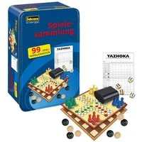 Idena Spielesammlung Idena 40216 40216-Spielesammlung mit 99 Spielmöglichkeiten, in Tinbox