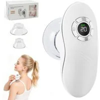 ibettertec Massagegerät 3-in-1 Massagegerät mit Vakuum-Schröpfmassage, EMS-Mikrostrom und Rotlicht-Wärmefunktion, 9 Saugstufen, 20-Min-Timer, für Gesicht und Körper