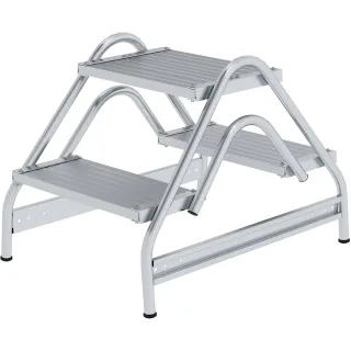 Munk Arbeitspodest beidseitig begehbar Aluminium geriffelt - 050059