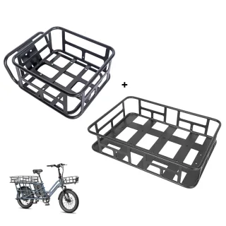 [EU Direct ] FAFREES FF20 CUV Cargo Front Basket and Rear Rack Basket for FAFREES FF20 CUV Electric Tricycle FAFRESS Ele