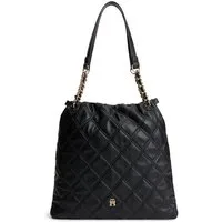 Tommy Hilfiger Tragetasche TH FEMININE TOTE, Damen Umhängetasche, Schultertasche, Handtasche mit Ziersteppung