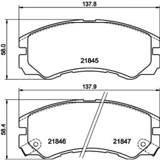 Hella Bremsbel?ge vorne Isuzu Trooper Opel Frontera Monterey