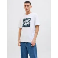 Jack & Jones Print-Shirt JJHAWAII SHAPE TEE SS CREW NECK