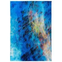 Mazovia Designteppich Modern Teppich für Wohnzimmer, Schlafzimmer, Esszimmer, 80 x 150 cm, Kurflor, Waschbar in Waschmaschine, Höhe 5 mm, Rutschfest