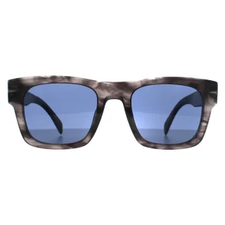 David Beckham Square Herren Dunkelgrau Horn Space Blau DB 7099/S