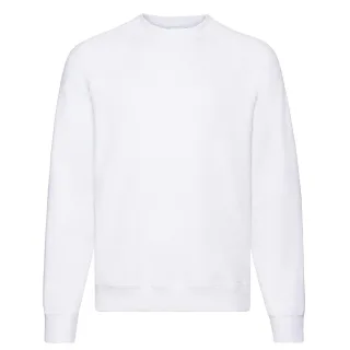 Fruit of the Loom - "Classic" Sweatshirt für Herren Raglanärmel (Weiß)