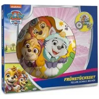 POS Geschirr-Set PAW PATROL Kindergeschirr - Frühstückset Teller, Schale, Becher GIRL, 1 Personen, Porzellan