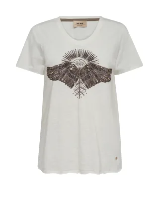 MOS MOSH - MMNadine O-SS Deco Tee ecru - Gr. - S