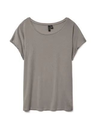 VERO MODA - VMAVA PLAIN SS TOP JRS NOOS Moon Rock - Gr. - M