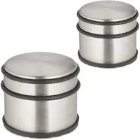 relaxdays Bodentürstopper Edelstahl Türstopper 2er Set