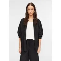 comma Langarmbluse Bluse Bluse aus Leinenmix mit Fledermausärmeln