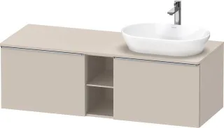 Duravit D-Neo Konsolenwaschtischunterbau wandhängend Taupe Matt 1400x550x459 mm - DE4950R70910000 DE4950R70910000
