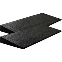 Szagato Auffahrrampe Bordsteinrampe Gummi 43mm 50x20x4,3cm Set= 2 Stück schwarz SZAGATO (SET-Angebot (VE=2 Stück), 1-St., 2 Rampen im SET), bis 5 to. belastbar