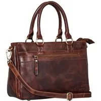 STILORD Handtasche "Frauke" Organisierte Leder Handtasche Damen Umhängetasche