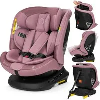 lionelo Autokindersitz BASTIAAN PLUS I-SIZE, ab: ab Geburt, bis: bis ca. 12 Jahre, ab: 40 cm, bis: 150 cm, (Autokindersitz + Verkleinerungseinlage + ISOFIX-Führungshülsen + Knopfzelle), 360°-Drehung/RWF bis 105 cm/Dri-Seat/Top-Tether-Alarm