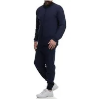 L.gonline Freizeitanzug Herren Trainingsanzug Freizeitanzug ohne Kapuze 500A (2-tlg., Zipperjacke und Hose), Fitness Freizeit Casual