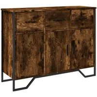 vidaXL Sideboard Sideboard Räuchereiche 97x32,5x74,5 cm Holzwerkstoff (1 St)