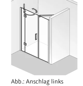HSK Aperto Pro Raumnische pendelbar, 3-teilig 280351xx
