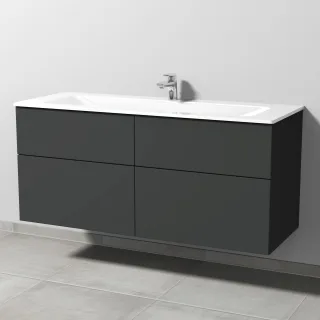 Sanipa 3way Glas-Set Glas-Waschtisch und Unterbau (SP207) 582x1300x487 SP2071B
