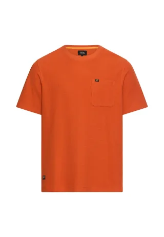 camel active - T-Shirt aus Organic Cotton brick orange - Gr. - XXL