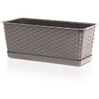 Annastore Balkonkasten Blumenkasten aus wetterfestem Kunststoff - Blumenkästen - Balkonkästen