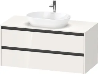Duravit Ketho.2 Konsolenwaschtischunterbau wandhängend Weiß Hochglanz 1200x550x568 mm - K24897022220 K24897022220000