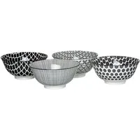 Ritzenhoff & Breker Müslischale Takeo, Porzellan, (Set, 4-tlg), skandinavisch-schlichter Touch, 650 ml