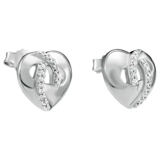 Orphelia 'Amore' Ohrstecker für Damen aus 925er Sterlingsilber - Silber ZO-7577