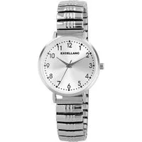 EXCELLANC Quarzuhr Emily - Zugband - Flexbanduhr Analog Quarz, Damenuhr Edelstahl