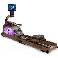 Sportstech Rudergerät WRX1000, Moderne LCD-Anzeige, LED-Feedback, Klappbar