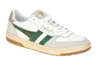 Gola CLB336WN HAWK Lady?s Damenschuhe Sneaker wei?/dunkelgr?n/gold