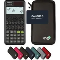 CASIO Taschenrechner fx-87DE Plus 2nd edition Classwiz inkl. WYNGS Schutztasche Schwarz
