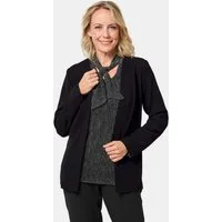 GOLDNER Longblazer Schicke Crêpe-Longjacke