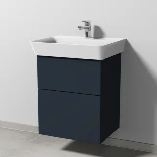 Sanipa 3way Waschtischunterbau zu Ideal Standard Connect Air Cube Waschtisch mit 2 Auszügen, Marine- SP6471R