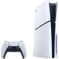 Playstation PS5 Konsole Slim Edition Disc Laufwerk mit 1 Controller (Bundle), 1TB SSD Console, 4k, Gaming Konsole