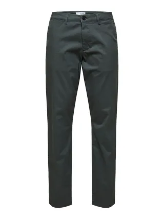 Selected - Slim Fit Flex Chino grau - Gr. - 36/34