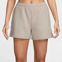 Nike Sportswear Shorts W NK STDO FLC MW MR STD 4 SHRT mit Eingrifftaschen, ca. Mitte Oberschenkel lang, gerade Beinform
