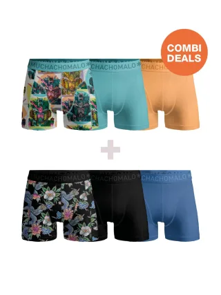 Muchachomalo Herren Boxershorts – 3+3 Stück – Herren Unterhosen
