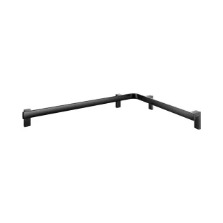 KEUCO AXESS Eck-Dusch-/Wannenhandlauf aus Metall, 85 x 65 cm, 35011378602 35011378602