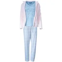 Weit & Breit Handelsgesellschaft mbH Hausanzug AnnAmax Damen Hausanzug 3-teilig Wellness Anzug Pyjama Schlafanzug