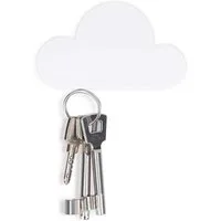 kwmobile Schlüsselbrett Magnet Schlüsselhalter Wolke - magnetischer Halter in Weiß, (1 St), Magnet Schlüsselhalter Wolke
