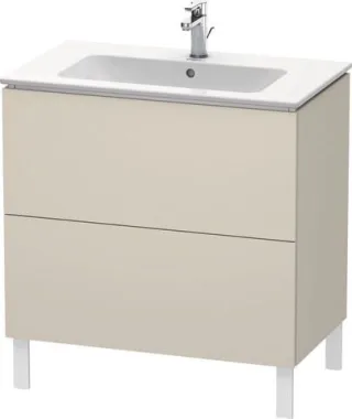 Duravit L-Cube Waschtischunterbau bodenstehend Taupe Supermatt 820x481x704 mm - LC662608383 LC662608383