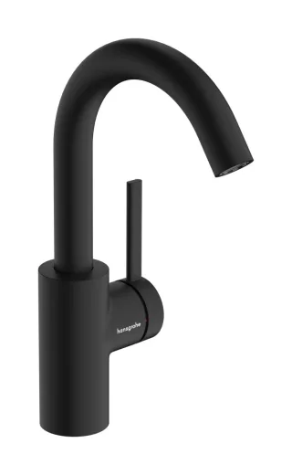 Hansgrohe Waschtischarmatur 210 Zesis S mit Schwenkauslauf u.Zugstangen-Ablaufgarnitur mattschwarz, 74740670
